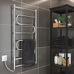 Електрична рушникосушарка Kosser Зигзаг 800x500 EL ДЗ02ЕL, Хром, Ліве - мініатюра 3