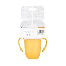 Кружка з силіконовою трубочкою Canpol babies Matte Pastels 210 мл жовтий - мініатюра 10