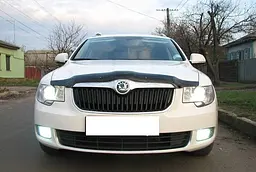 Дефлектор капоту мухобійка Skoda Superb 2008-2014