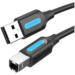 Кабель для принтера USB 2.0 AM/BM 10.0m ferrite black Vention (COQBL)