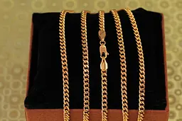 Цепь Xuping Jewelry панцирная гурмета 45 см 3,5 мм золотистая