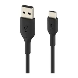 Дата кабель USB 2.0 AM to USB-C 1.0m PVC black Belkin (CAB001BT1MBK) - мініатюра 2