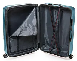 Валіза велика Fashion з розширенням L 115 л 48x71x31 см ABS-пластик Смарагдовий - мініатюра 4