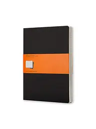 Записник Moleskine Cahier великий, Лінійка Чорний (QP321)