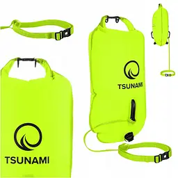 Буй для плавання TSUNAMI надувний 2 в 1 Yellow (P-5907739314024) - мініатюра 2