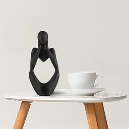 Статуетка декоративна МВМ My Home Мислитель чорна (DH-ST-16-2 BLACK) - мініатюра 4