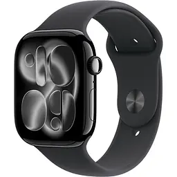 Смарт-годинник Apple Watch Series 11 GPS 42mm Jet Black Aluminum Case with Black Sport Band S/M (MEQT4) [145295]