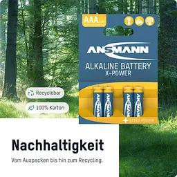 Батарейка Ansmann X-Power AAA/LR03 BL 4шт - мініатюра 10