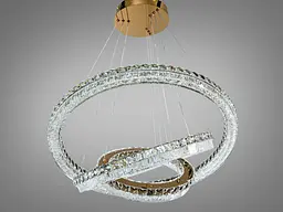 Підвісна LED-люстра Diasha MD6027/800+600+400S-gol для вітальні, зали та сходів, 270 W, 82 см, 17-35m2 - мініатюра 5