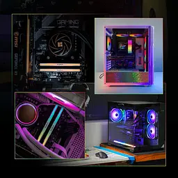 Модуль пам'яті KingBank DDR5 48Gb (2x24) 6000 MHz SharpBlade RGB White (KBSBRW640032X2) (KBSBRW600024X2) Б/в - мініатюра 5