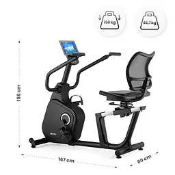 Горизонтальний велотренажер Gymtek XBR8000 електромагнітний - мініатюра 18