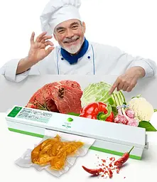 Вакууматор для продуктів Freshpack Pro для тривалого зберігання, з пакетами HQ-1 - мініатюра 6