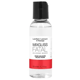 Лубрикант MixGliss FATAL - VALVET ROSE - на силіконовій основі з ароматом оксамитової троянди, 50 мл - мініатюра 2
