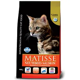 Сухий корм Farmina Matisse Neutered Salmon для стерилізованих кішок, з лососем, 400 г