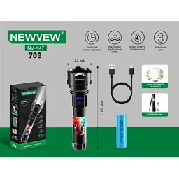 Ліхтар NEWVEW NV-K47-Elephant 3000mAh, Black (NWVW-NV-K47-ELFNT-BK) - мініатюра 2