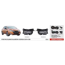 Фари дод.модель Nissan Versa 2019-/NS-8831/H8-12V35W/eл.проводка