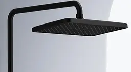 Душова система з виливом і термостатом Rea Pedro зовнішнього монтажу 64-112 см black REA-P0897 - мініатюра 6