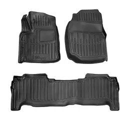 Комплект 3D килимків в салон Toyota Land Cruiser 100 (1998-2007)комплект 3D килимків з 3 штук