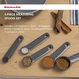 Набір мірних ложок KitchenAid Coreline сірий 5 шт. (KQG057OHCGG) - мініатюра 12