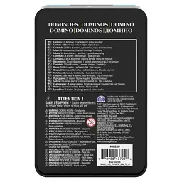 Настільна гра Spin Master Доміно у жерстяній коробці, 28 кісток (SM98405) - мініатюра 6