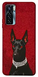 TPU чохол Demsky Premium doberman для TECNO Camon 17 Pro