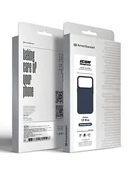 Силиконовый чехол с MagSafe для Apple iPhone 17 Pro, ICON2 MagCase, синий, противоударный, панель с мягкой подкладкой, защита всего корпуса, поддержка беспроводной зарядки, совместим с защитными стеклами и пленками, ArmorStandart (ARM86676) - мініатюра 10