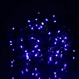 Новорічна гірлянда вулична Бахрома GarlandoPro 6 м 105 LED чорний провід Синій 6МBBL