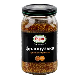 Гірчиця Руна Французька зерниста 210 г (610046) - мініатюра 5