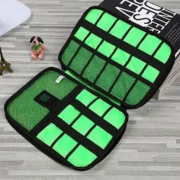 Дорожній органайзер для заряджання дротів і кабелів 3DTOYSLAMP 22.7х18х3.7 см hoz0009634 - мініатюра 5