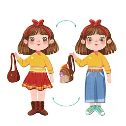 Магнітна гра "Одягалка Модниця" DoDo Toys 200243, 1 магнітна дощечка, 32 магніти - мініатюра 5