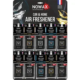 Планшет MIX №1 ароматизаторів целюлозних Nowax серія Delux Card(NX07736)