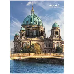 Книга записна Axent A4 City, Berlin, 96 аркушів, клітинка (8425-6-A)