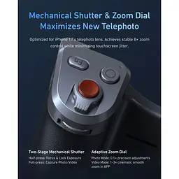 Тримач із зарядкою Telesin Master Grip для iPhone 17 Pro Max (P5-MCS-23-TIP) [159811] - мініатюра 5