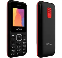 Телефон Nomi i1880 Black-Red UA UCRF - мініатюра 4