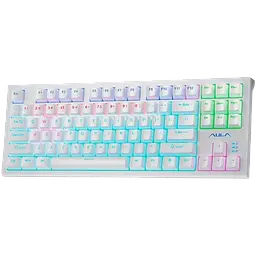 Клавіатура Aula F3032 Dark Yellow keys RGB White (6948391204680)