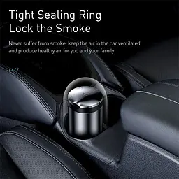 Попільничка для авто BASEUS Premium Car Ashtray CRYHG01-01 чорна з підсвіткою - мініатюра 6
