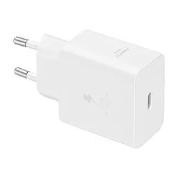 Зарядний пристрій Samsung USB-C 45W + cable USB-C to USB-C white (EP-T4511XWEGEU) - мініатюра 2