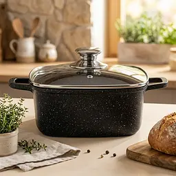 Кастрюля с крышкой Ardesto Gemini Piemonte AR1944CS 4.4 л 24х24 см черная