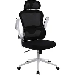 Офісне крісло GT Racer B-5880 White/Black [125609] - мініатюра 6