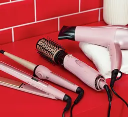 Фен-щітка Remington Coconut Smooth, 1000Вт, 2 режими, іонізація, хол. обдув, 2 насадки, чорно-рожевий - мініатюра 9