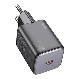 Адаптер мережевий Hoco Mighty single port charger N40 |1Type-C, 20W/3A, PD/QC| - мініатюра 2