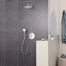 Лійка для верхнього душу з тримачем Grohe Tempesta 250 26668000, Хром - мініатюра 8