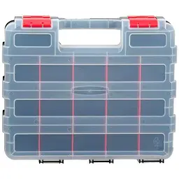 Органайзер для зберігання дрібних деталей з ручкою Intertool BX-4022 12.5" 2-в-1 320 x 270 x 80 мм