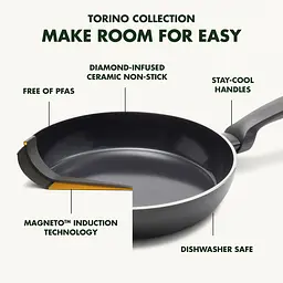 Сковорода для млинців GreenPan Torino 28 см з керамічним покриттям (CC005070-001) - мініатюра 2