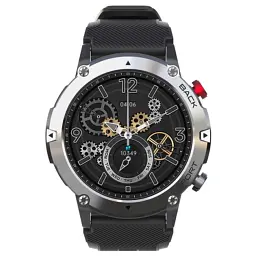 Смарт-годинник Lemfo LF26MAX силіконовий ремінець silver black (16361) - мініатюра 4