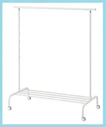 Вішак для одягу IKEA Білий 111×51×126–175 см