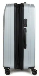 Валіза середня Fashion з розширенням M 78 л 42x60x28 см ABS-пластик Сріблястий - мініатюра 7