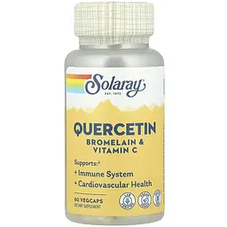 Кверцетин Solaray Quercetin Bromelain & Vitamin C 60 веганських капсул