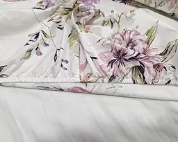 Постільна білизна LARA бязь d11361e160 з простирадлом на резинці 160х200х25 євро 200х220 см - мініатюра 6