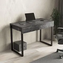 Комп'ютерний стіл із двома висувними ящиками Loft FHX-2 Бетон Темний